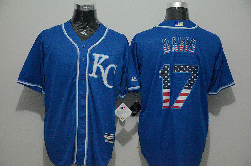 Wade Davis Kansas City Royals blue jersey