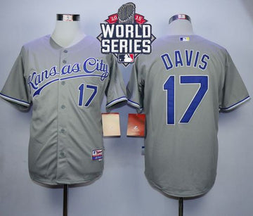 Wade Davis Kansas City Royals grey jersey