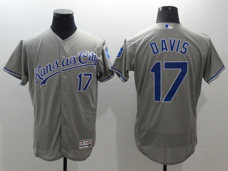 Wade Davis Kansas City Royals grey jersey