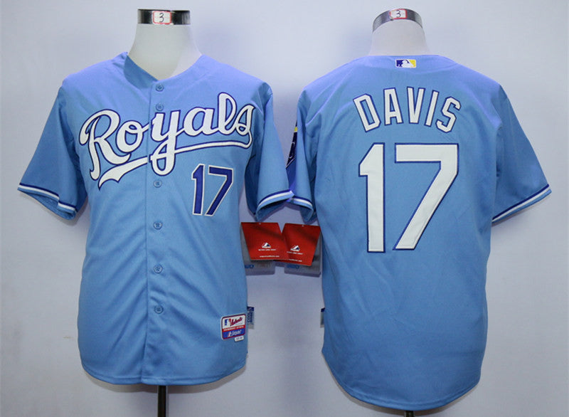 Wade Davis Kansas City Royals blue jersey