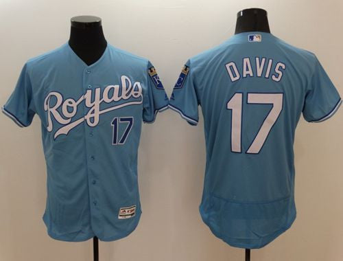 Wade Davis Kansas City Royals blue Authentic jersey