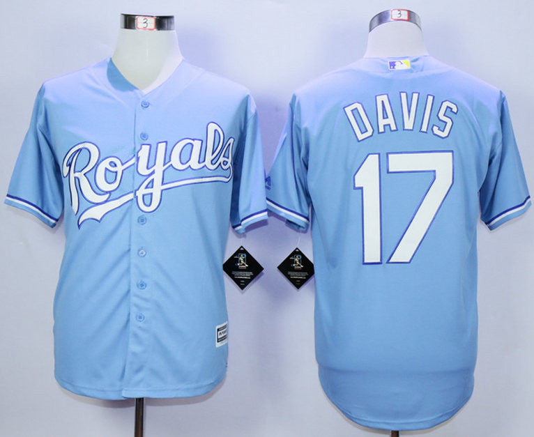 Wade Davis Kansas City Royals blue jersey