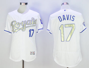 Wade Davis Kansas City Royals white jersey