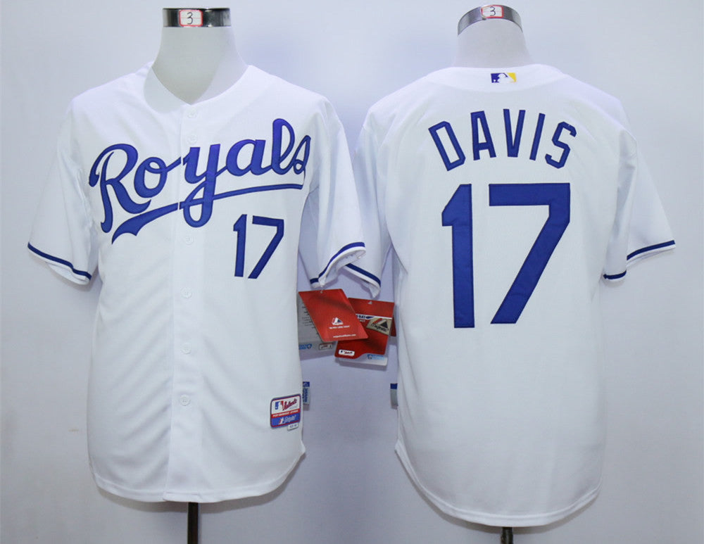 Wade Davis Kansas City Royals white jersey