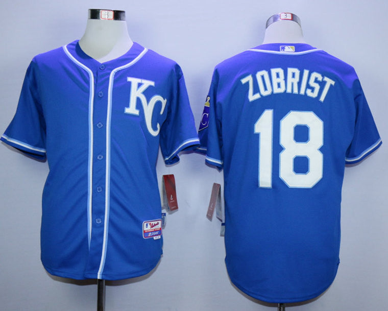 Ben Zobrist Kansas City Royals blue jersey