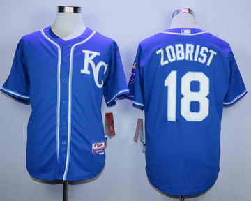 Ben Zobrist Kansas City Royals blue jersey