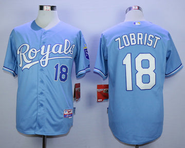 Ben Zobrist Kansas City Royals blue jersey