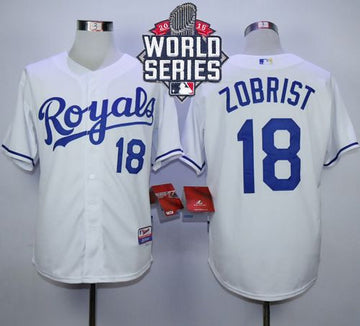 Ben Zobrist Kansas City Royals white jersey