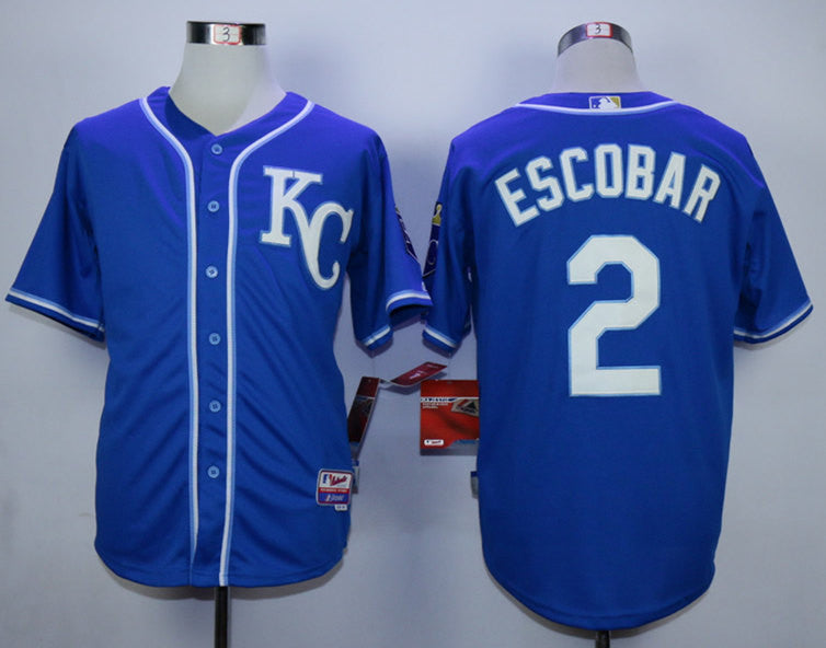 Alcides Escobar Kansas City Royals blue jersey