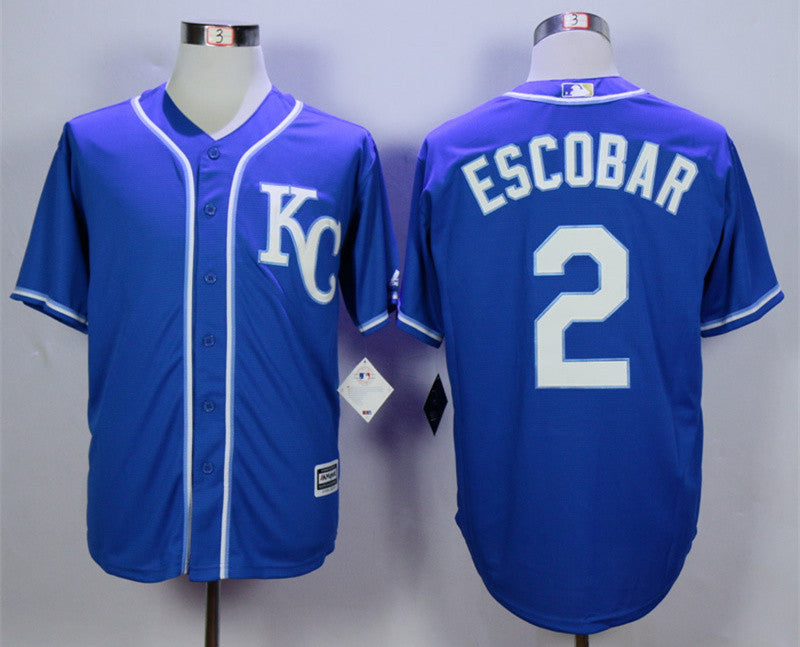 Alcides Escobar Kansas City Royals blue jersey