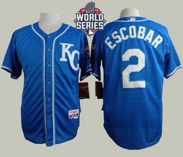 Alcides Escobar Kansas City Royals blue jersey