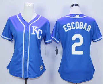 Alcides Escobar Kansas City Royals blue jersey