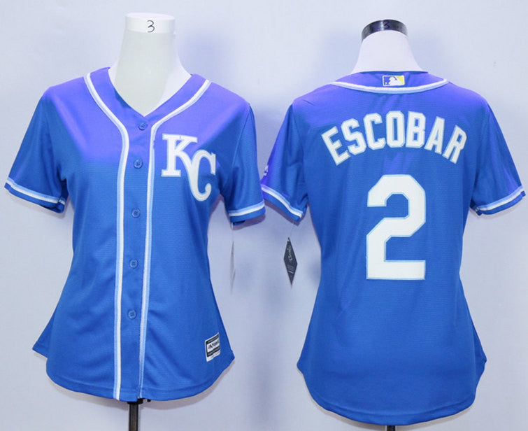 Alcides Escobar Kansas City Royals blue jersey