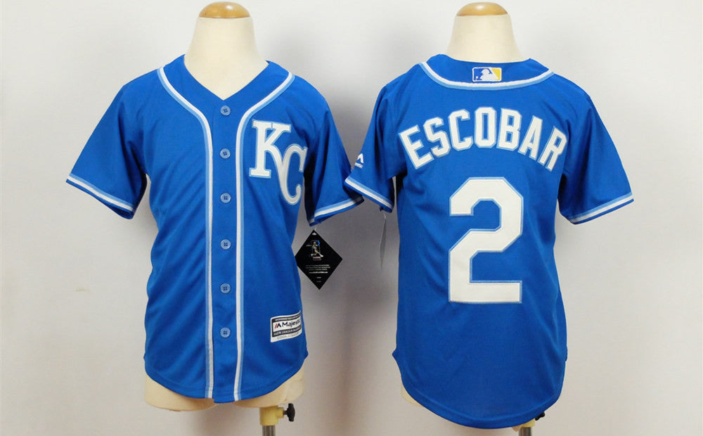 Alcides Escobar Kansas City Royals blue jersey