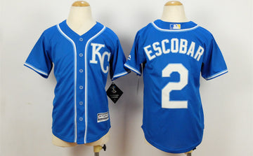 Alcides Escobar Kansas City Royals blue jersey