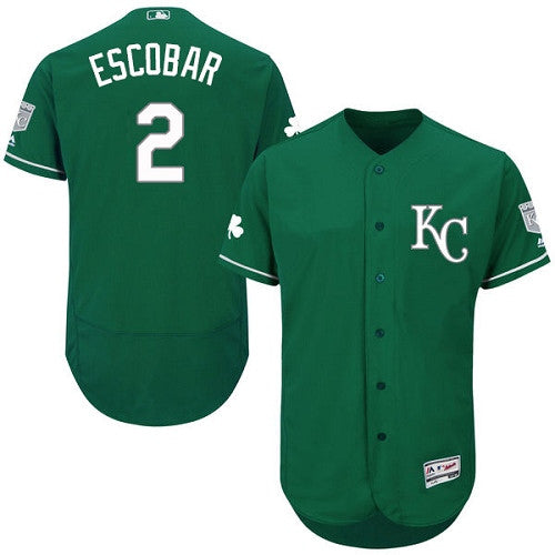 Alcides Escobar Kansas City Royals green jersey