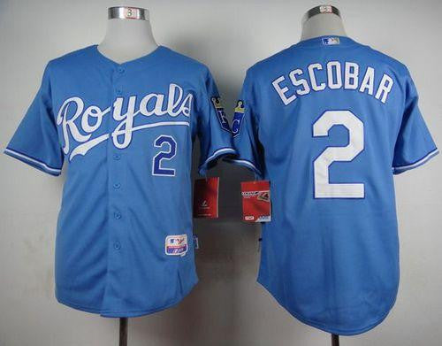 Alcides Escobar Kansas City Royals blue Alternate jersey