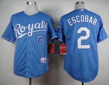 Alcides Escobar Kansas City Royals blue Alternate jersey