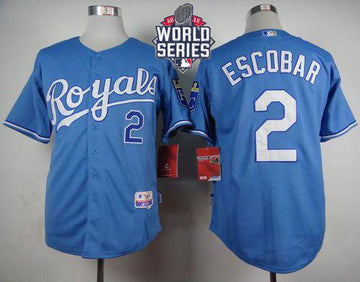 Alcides Escobar Kansas City Royals blue Alternate jersey
