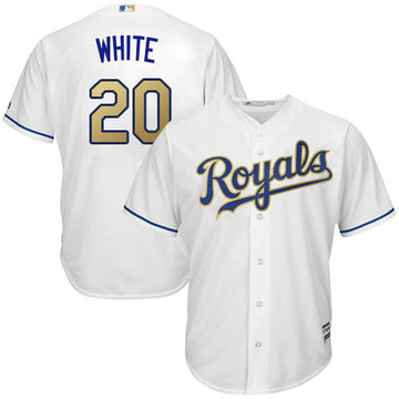 Frank Kansas City Royals white jersey