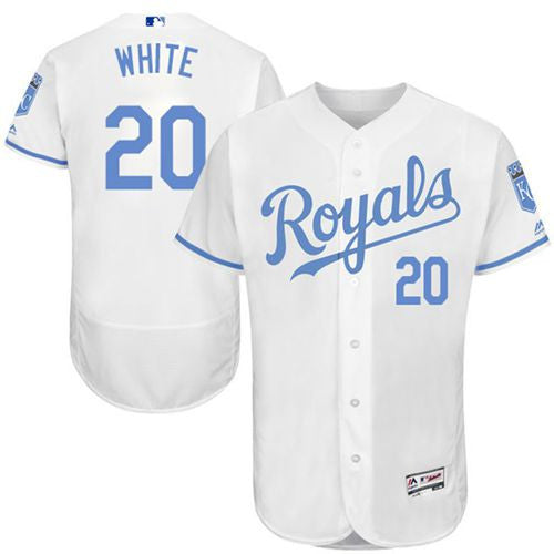 Frank Kansas City Royals white Authentic jersey