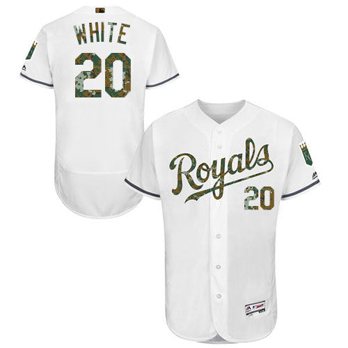 Frank Kansas City Royals white jersey