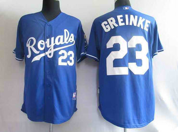 Greinke Kansas City Royals blue jersey