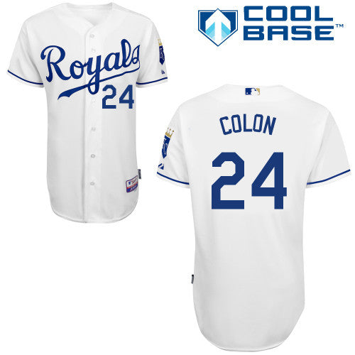 Colon Kansas City Royals white jersey