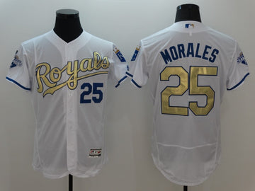 Kendrys Morales Kansas City Royals white jersey
