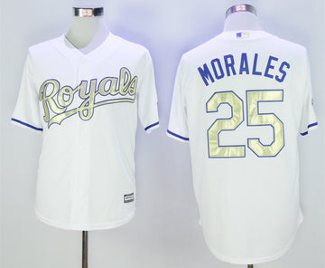 Kendrys Morales Kansas City Royals white jersey