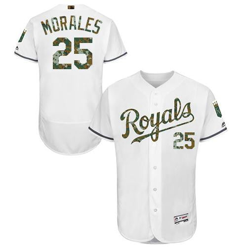 Kendrys Morales Kansas City Royals white Authentic jersey