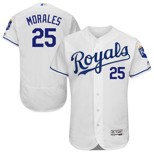 Kendrys Morales Kansas City Royals white Authentic jersey