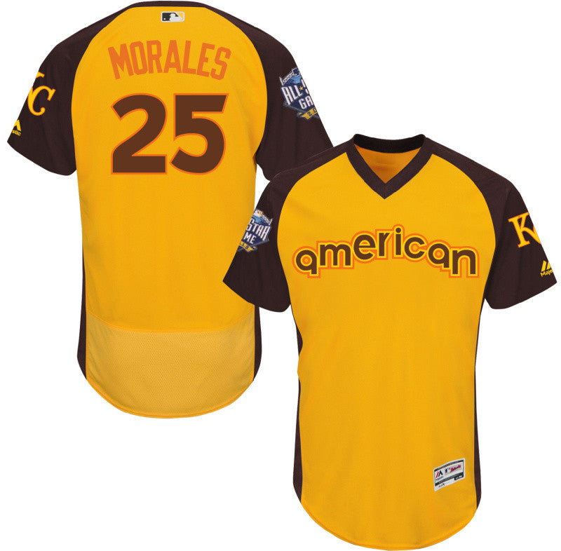 Kendrys Morales Kansas City Royals yellow All-Star jersey