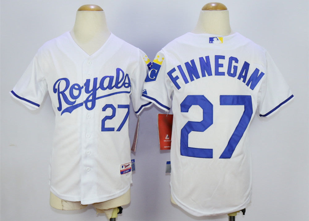 Brandon Finnegan Kansas City Royals white jersey