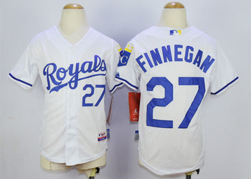 Brandon Finnegan Kansas City Royals white jersey