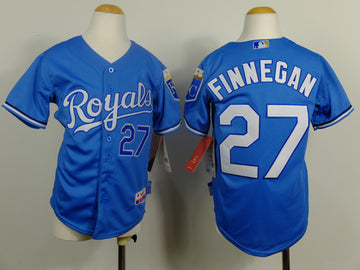 Finnegan Kansas City Royals blue jersey