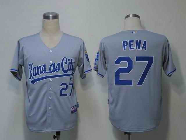 Pena Kansas City Royals grey jersey