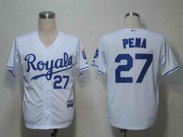 Pena White Kansas City Royals blue jersey
