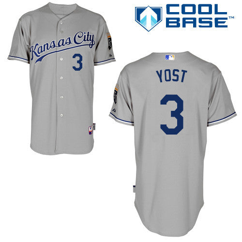 Yost Kansas City Royals grey jersey