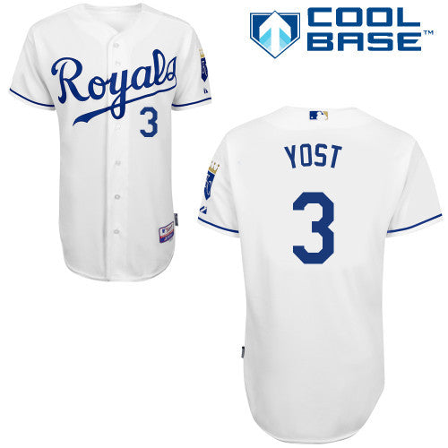 Yost Kansas City Royals white jersey
