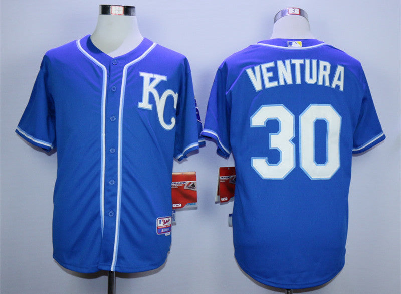 Yordano Ventura Kansas City Royals blue jersey