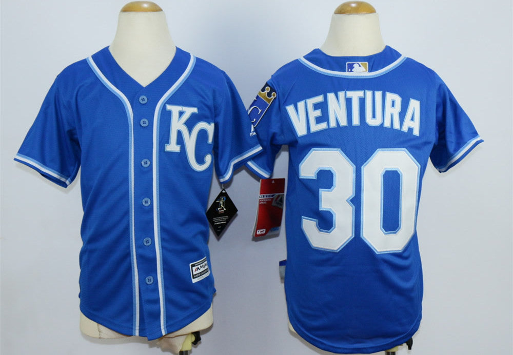 Yordano Ventura Kansas City Royals blue jersey