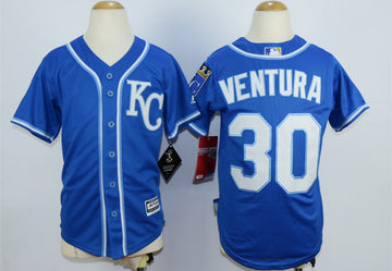 Yordano Ventura Kansas City Royals blue jersey