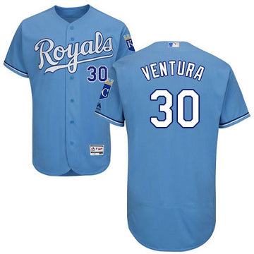 Yordano Ventura Kansas City Royals blue jersey