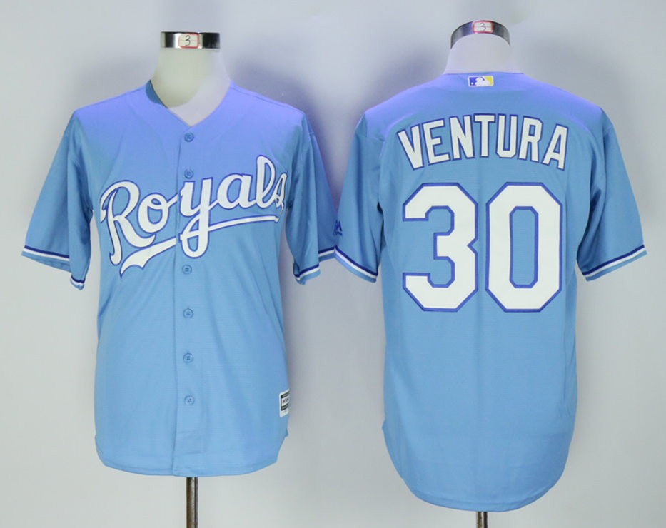 Yordano Ventura Kansas City Royals blue jersey