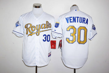 Yordano Ventura Kansas City Royals white jersey