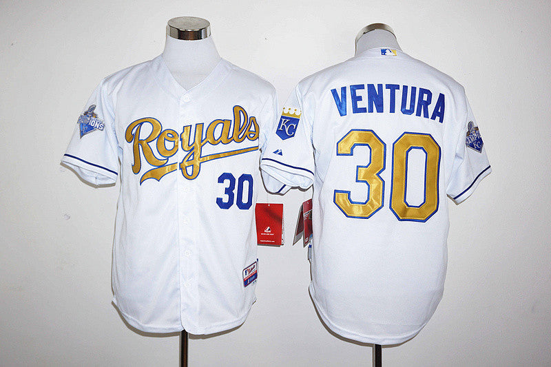 Yordano Ventura Kansas City Royals white jersey