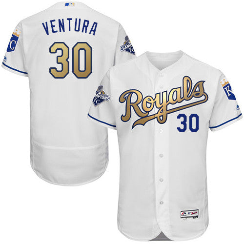 Yordano Ventura Kansas City Royals white jersey