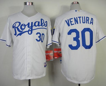 Yordano Ventura Kansas City Royals white jersey