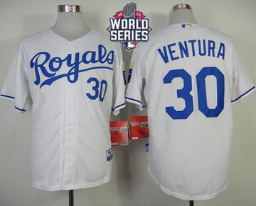 Yordano Ventura Kansas City Royals white jersey